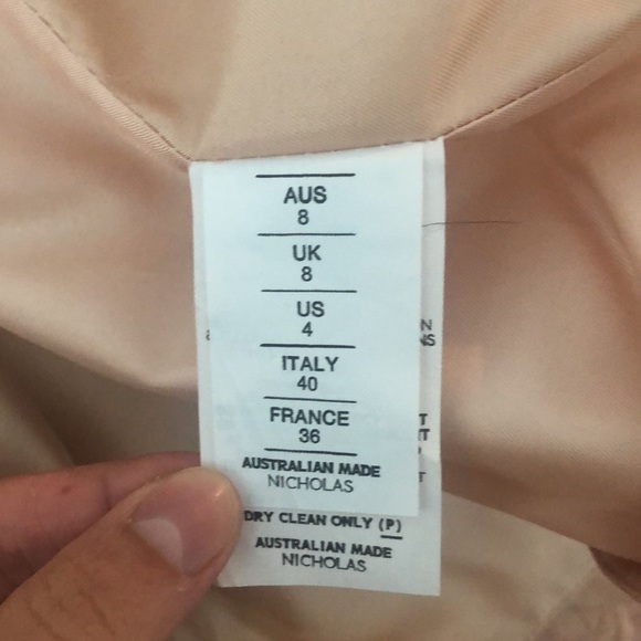 Light Pink Nicholas Strapless Gown - Picture 5 of 5